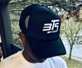 Bros Talking Sports Black Trucker Hat – White Logo
