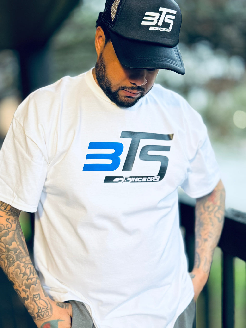 Bros Talking Sports Shirt – Classic Black and Blue Logo
